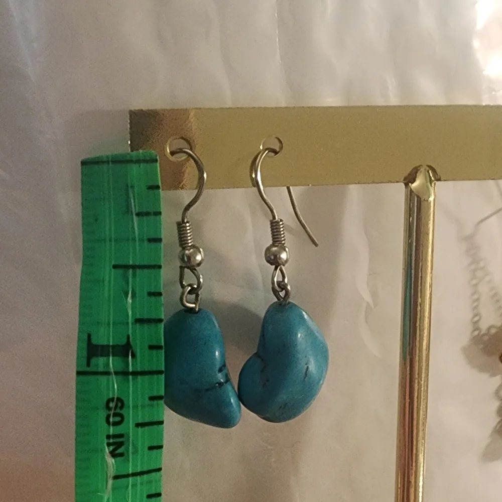Elegant Turquoise Drop Earrings‎